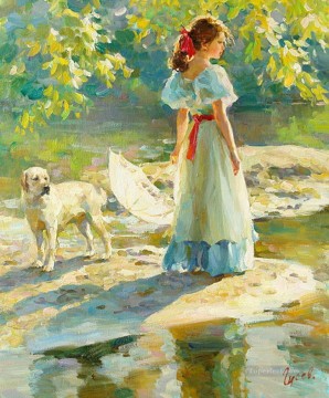 Beautiful Girl VG 05 Impressionist Oil Paintings
